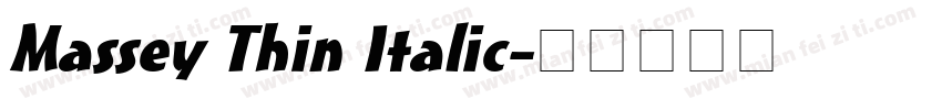 Massey Thin Italic字体转换